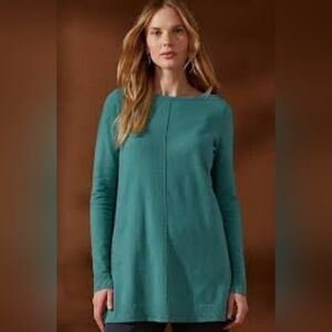 J. Jill Pintucked Sweater Tunic Size Small Petite